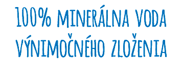 100% minerálna voda výnimočného zloženia